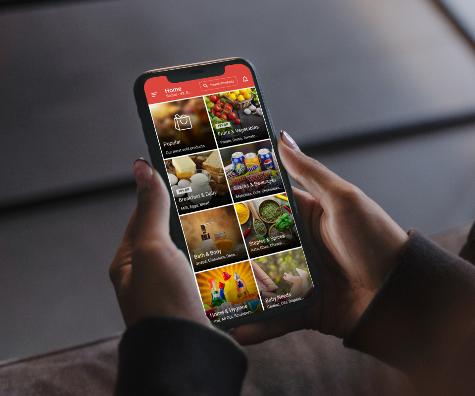 PepperTap app in hand
